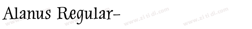 Alanus Regular字体转换